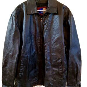 Vintage Men's Jacket Y2K Biker Zip Up Lobi Lobi The Better Leather 2XL Black